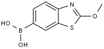 B-(2-Methoxy-6-benzothiazolyl)boronic acid Structure