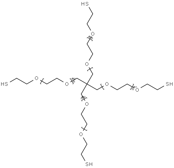 4-arm-PEG-SH Structure