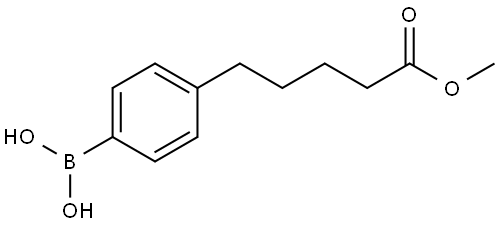 (4-(5-methoxy-5-oxopentyl)phenyl)boronic acid Structure