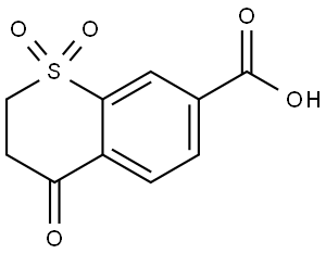 1,1,4-trioxo-3,4-dihydro-2H-1λ?-benzothiopyran-7-carboxylic acid Structure