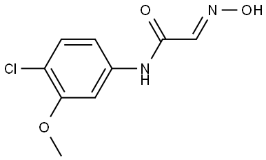 (E)-N-(4-chloro-3-methoxyphenyl)-2-(hydroxyimino)acetamide Structure