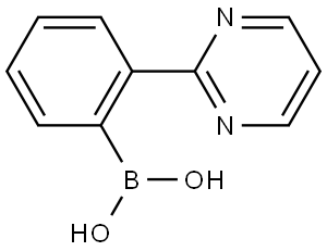 2-(Pyrimidin-2-yl)phenylboronic acid Structure