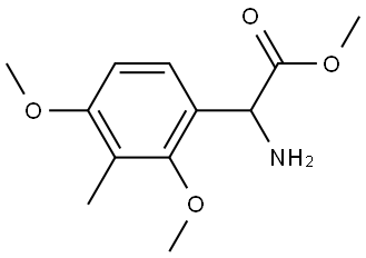 Methyl α-amino-2,4-dimethoxy-3-methylbenzeneacetate Structure