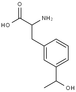 3-(1-Hydroxyethyl)phenylalanine Structure