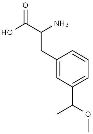 3-(1-Methoxyethyl)phenylalanine Structure