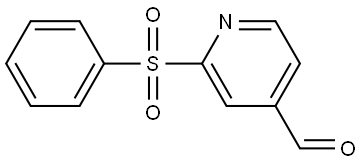 2-(benzenesulfonyl)isonicotinaldehyde Structure