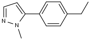 5-(4-Ethylphenyl)-1-methyl-1H-pyrazole Structure