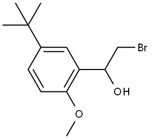 2-bromo-1-(5-(tert-butyl)-2-methoxyphenyl)ethan-1-ol Structure