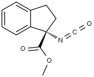 methyl (S)-1-isocyanato-2,3-dihydro-1H-indene-1-carboxylate Structure