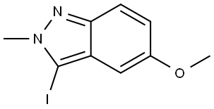 3-iodo-5-methoxy-2-methyl-2H-indazole Structure