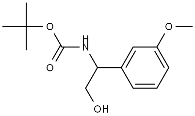 Carbamic acid, N-[2-hydroxy-1-(3-methoxyphenyl)ethyl]-, 1,1-dimethylethyl ester Structure