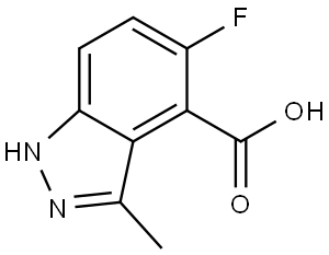 5-Fluoro-3-methyl-1H-indazole-4-carboxylic acid Structure