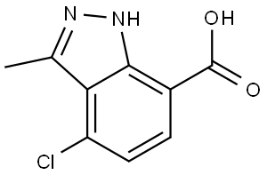 4-Chloro-3-methyl-1H-indazole-7-carboxylic acid Structure