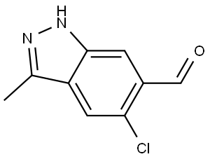 5-Chloro-3-methyl-1H-indazole-6-carboxaldehyde Structure