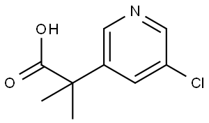 2-(5-Chloropyridin-3-yl)-2-methylpropanoic acid Structure