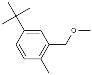 4-(1,1-Dimethylethyl)-2-(methoxymethyl)-1-methylbenzene Structure