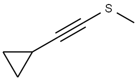 2-(Methylthio)ethynyl]cyclopropane Structure