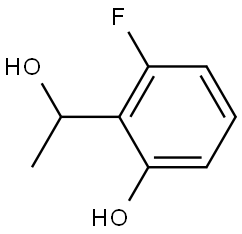 3-fluoro-2-(1-hydroxyethyl)phenol Structure