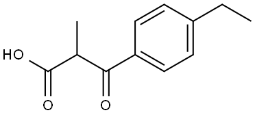 Benzenepropanoic acid, 4-ethyl-α-methyl-β-oxo- Structure