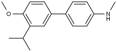 4'-Methoxy-N-methyl-3'-(1-methylethyl)[1,1'-biphenyl]-4-amine Structure