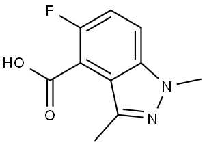 5-Fluoro-1,3-dimethyl-1H-indazole-4-carboxylic acid Structure