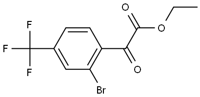 Ethyl 2-bromo-α-oxo-4-(trifluoromethyl)benzeneacetate Structure