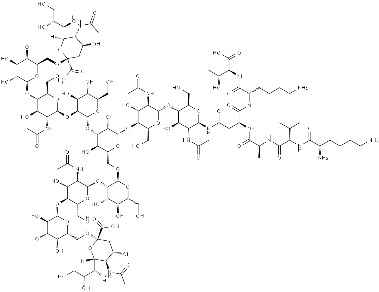 SIALYLGLYCOPEPTIDE 구조식 이미지