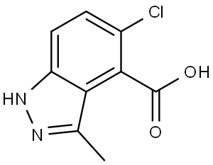 5-Chloro-3-methyl-1H-indazole-4-carboxylic acid Structure