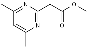 Methyl 2-(4,6-dimethylpyrimidin-2-yl)acetate Structure