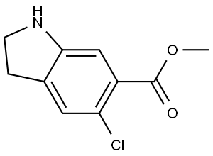 methyl 5-chloroindoline-6-carboxylate Structure