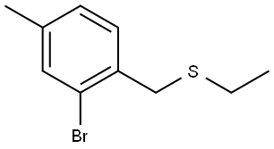 2-Bromo-1-[(ethylthio)methyl]-4-methylbenzene Structure