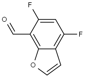 4,6-Difluorobenzofuran-7-carbaldehyde Structure