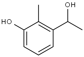 3-(1-hydroxyethyl)-2-methylphenol Structure