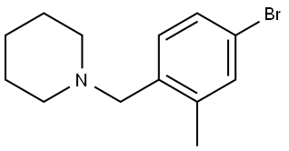 1-(4-bromo-2-methylbenzyl)piperidine Structure