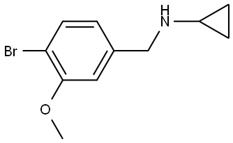 4-Bromo-N-cyclopropyl-3-methoxybenzenemethanamine Structure