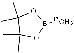 4,4,5,5-tetramethyl-2-(methyl-13C)-1,3,2-dioxaborolane Structure