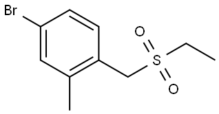 4-Bromo-1-[(ethylsulfonyl)methyl]-2-methylbenzene Structure