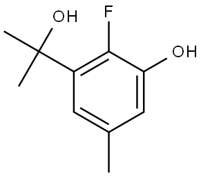 2-Fluoro-3-hydroxy-α,α,5-trimethylbenzenemethanol Structure