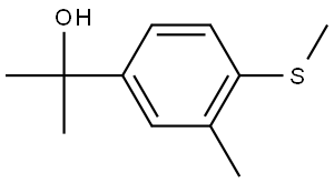 2-(3-methyl-4-(methylthio)phenyl)propan-2-ol Structure