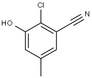 2-chloro-3-hydroxy-5-methylbenzonitrile Structure