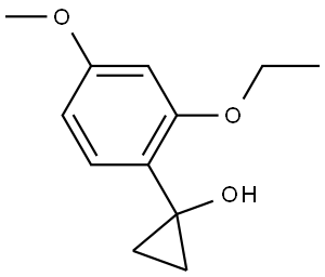 1-(2-Ethoxy-4-methoxyphenyl)cyclopropanol Structure