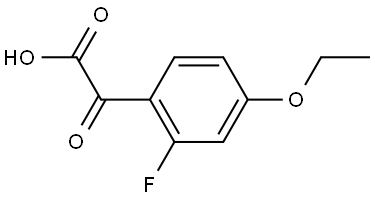 2-(4-ethoxy-2-fluorophenyl)-2-oxoacetic acid Structure