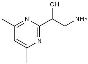 2-amino-1-(4,6-dimethylpyrimidin-2-yl)ethan-1-ol Structure