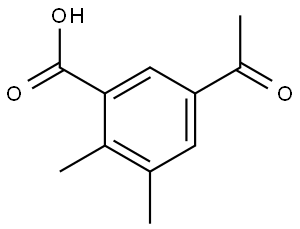 5-Acetyl-2,3-dimethylbenzoic acid Structure