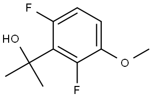 2-(2,6-difluoro-3-methoxyphenyl)propan-2-ol Structure