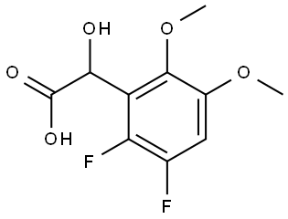 2,3-Difluoro-α-hydroxy-5,6-dimethoxybenzeneacetic acid Structure