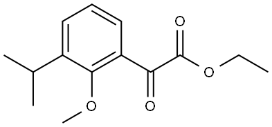 ethyl 2-(3-isopropyl-2-methoxyphenyl)-2-oxoacetate Structure