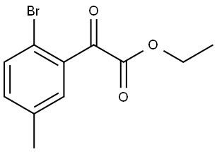 Ethyl 2-bromo-5-methyl-α-oxobenzeneacetate Structure