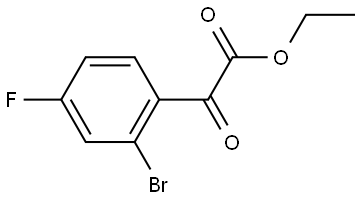 Ethyl 2-bromo-4-fluoro-α-oxobenzeneacetate Structure