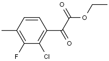 ethyl 2-(2-chloro-3-fluoro-4-methylphenyl)-2-oxoacetate Structure